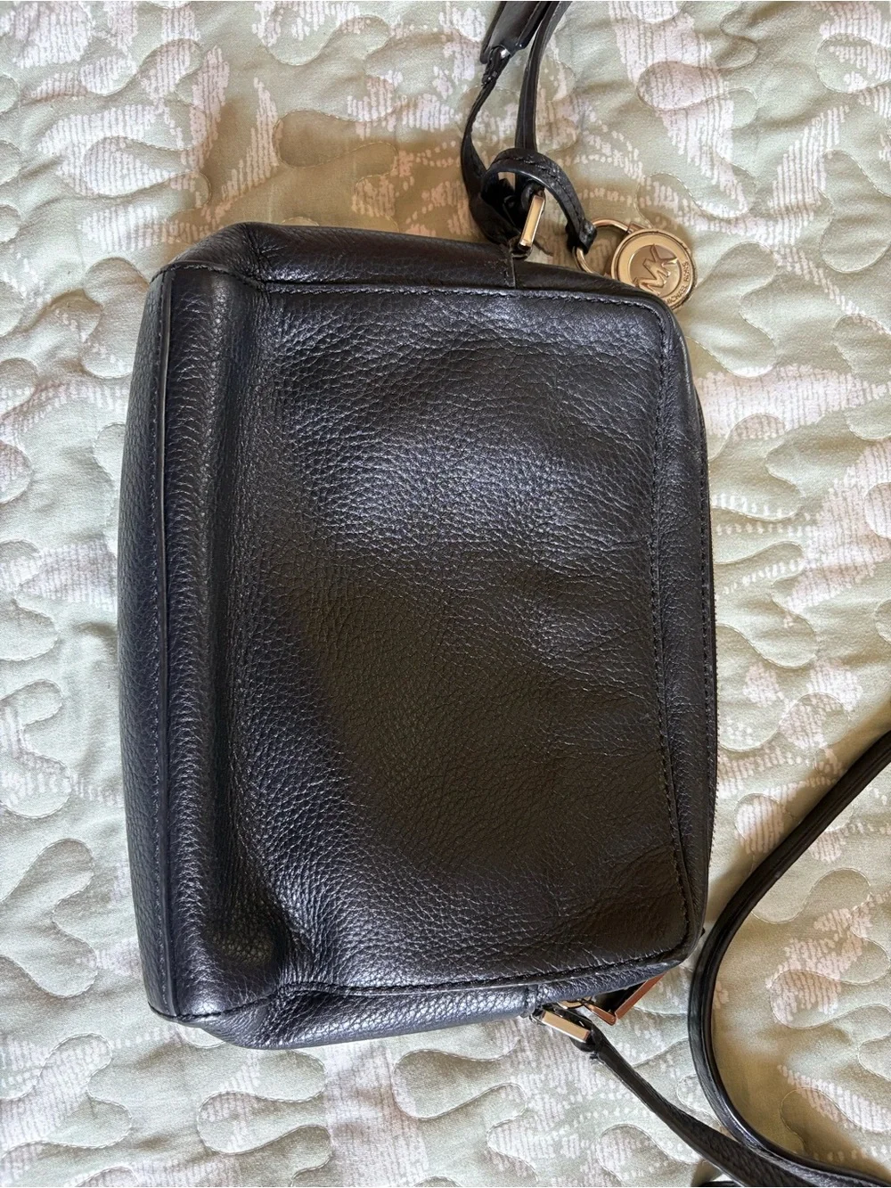 Michael Kors Black Pebbled Leather Crossbody